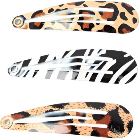 Inca Clips Animal Print 5 Cm Clip para decorar tu cabello y recogerlo con mucho estilo 6 uds