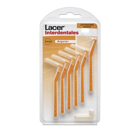 Lacer Angular Extrafino Suave Interdentales Cepillo interdental facilita el acceso y la limpieza de cualquier zonas especial 6 uds