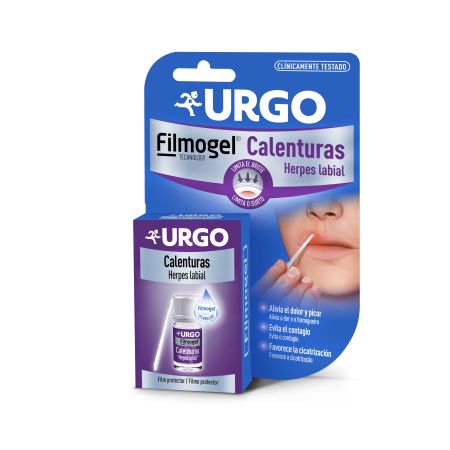 Urgo Apósito Filmogel Calenturas Herpes Labial Apósito líquido protector de herpes y síntomas de las calenturas 3 ml