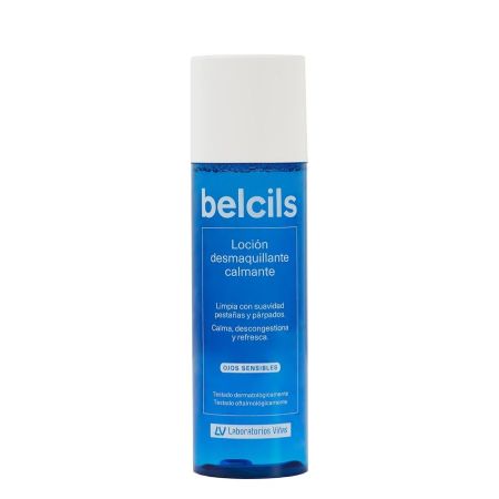 Belcils Loción Desmaquillante Calmante Desmaquillante de ojos limpia con suavidad calma descongestiona y refresca para ojos sensibles 150 ml