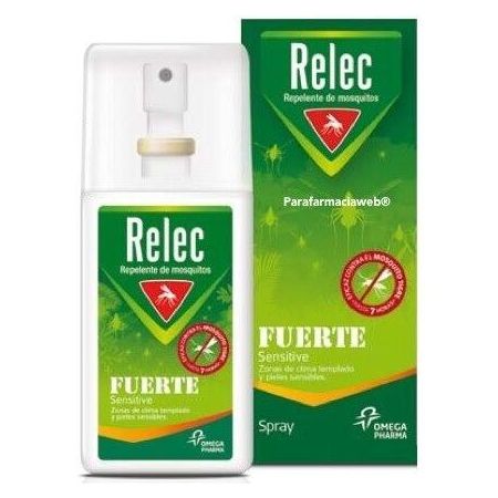 Relec Fuerte Sensitive Repelente De Mosquitos Spray Repelente corporal antimosquitos protección eficaz ofrece hastqa 7 horas de protección 75 ml
