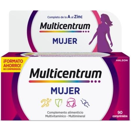 Multicentrum Mujer Complemento Alimenticio Multivitamínico multimineral ayuda a satisfacer las necesidades nutricionales específicas de las mujeres