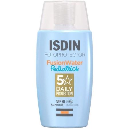 Isdin Fotoprotector Pediatrics Fusion Water Magic Spf 50 Protector solar infantil facial y corporal de textura ultaligera resistente al agua y sin perfume 50 ml