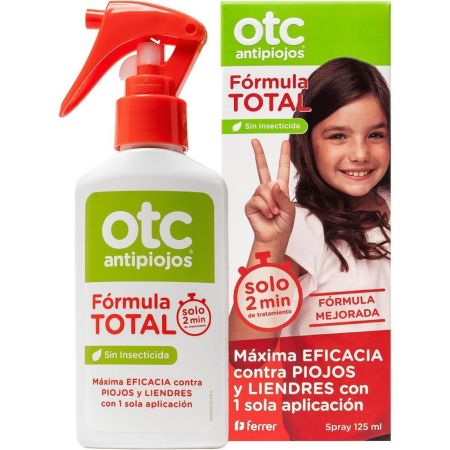 Otc Spray Antipiojos Fórmula Total Spray antipiojos máxima eficacia contra piojos y liendres 125 ml