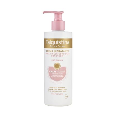 Talquistina  Crema hidratante protectora y calmante alivio del picor en la piel 400 ml