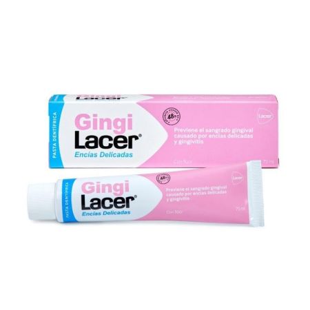 Lacer Gingi Encías Delicadas Pasta Dentífrica Pasta de dientes con flúor previene el sangrado gingival