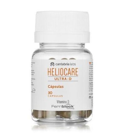 Heliocare Ultra-D Cápsulas Cápsulas de fotoprotección previenen fotoenvejecimiento y manchas aumentando resistencia de la piel al sol 30 uds