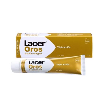 Lacer Oros Acción Integral Pasta Dentífrica Pasta de dientes de triple acción integral anticaries previene el sangrado gingival