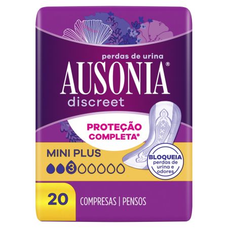 Ausonia Discreet Mini Plus Compresas para pérdidas de orina 20 uds