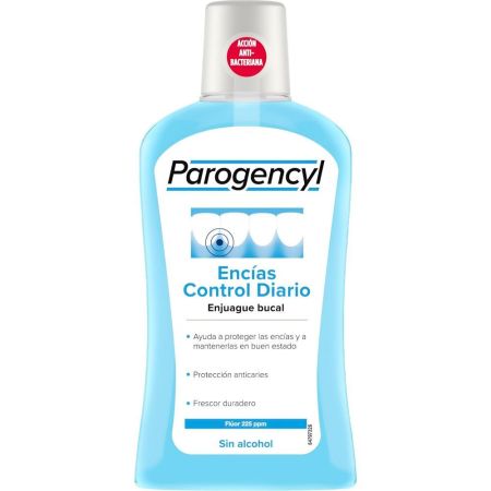 Parogencyl Control Enjuague Bucal Colutorio ayuda a reducir la sensibilidad gingival y el sangrado de las encías 500 ml