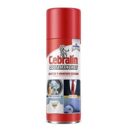 Cebralin El Original Quitamanchas Quitamanchas en seco no deja cerco ideal para pretratar las manchas al instante 200 ml