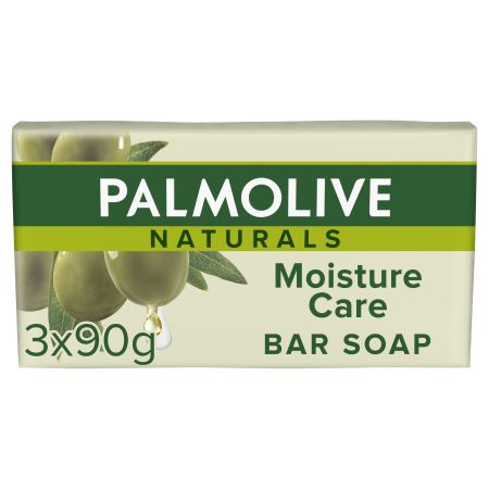 Nb Palmolive Naturals Moisture Care Bar Soap Jabón en pastilla ultrahidratante enriquecido con extractos de oliva 3x90 gr