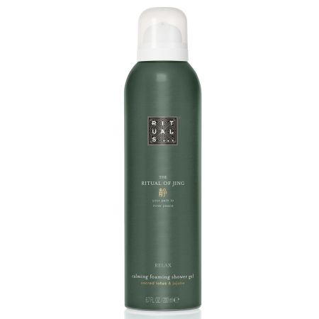 Rituals The Ritual Of Jing Calming Foaming Shower Gel Gel de ducha en espuma perfumado con fragancia floral de loto y jinjolero  200 ml