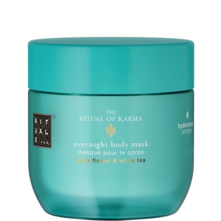 Rituals The Ritual Of Karma Overnight Body Mask Mascarilla corporal de noche reparadora recupera suavidad y elasticidad con escualano aloe vera y algas 125 ml