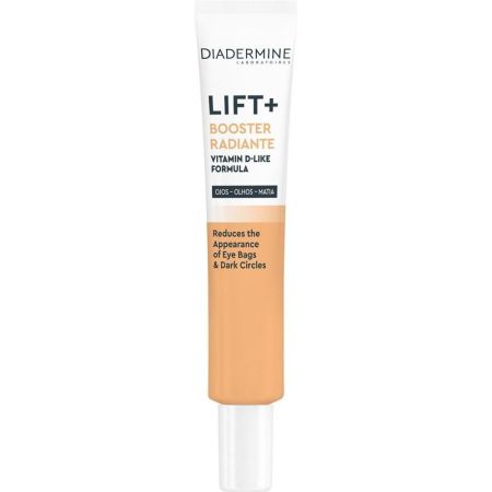 Diadermine Lift+ Booster Radiante Ojos Contorno de ojos antiedad reduce la formación de bolsas y ojeras para aspecto más fresco y uniforme 15 ml
