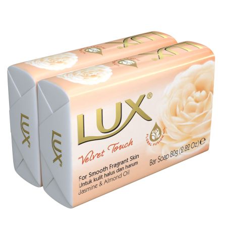 Lux Jabón De Manos Velvet Touch Duplo Jabón de manos para una piel suave y perfumada perfecto para los amantes de la fragancia 2x80 gr