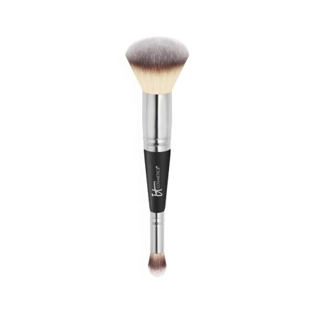It Cosmetics Heavenly Luxe Complexion Perfection Brush Brocha doble de maquillaje para base y corrector para precioso e impecable acabado